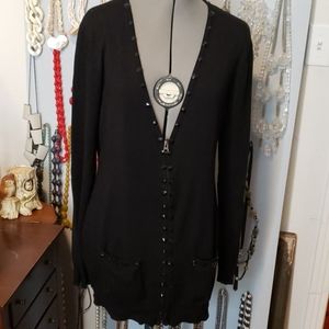 Black Sweater with Black Studs